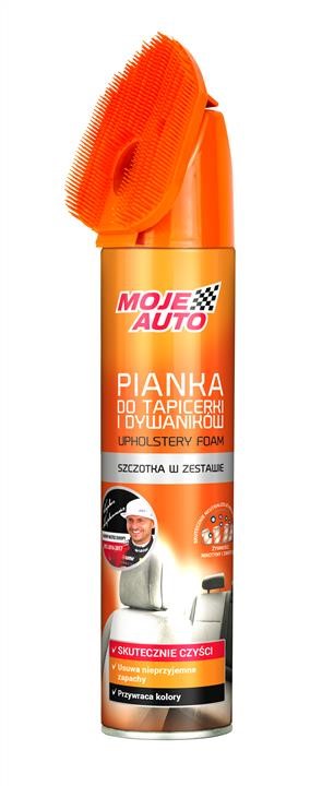 Moje Auto 5905694015208 Cleaning upholstery foam with fragrance neutralizer 520 ml- brush 5905694015208