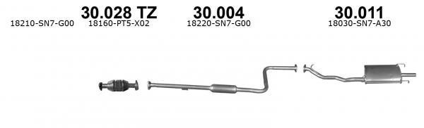 Izawit 30.004 Central silencer 30004