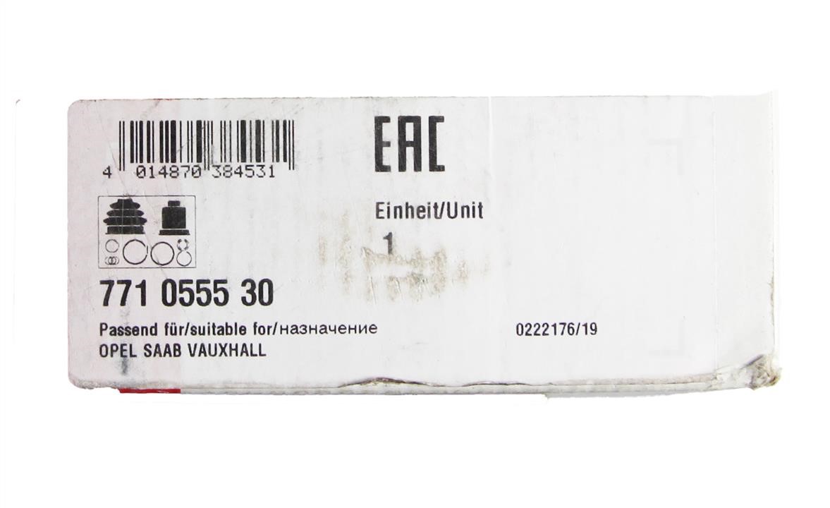 Drive Shaft Joint (CV Joint) with bellow, kit FAG 771 0555 30
