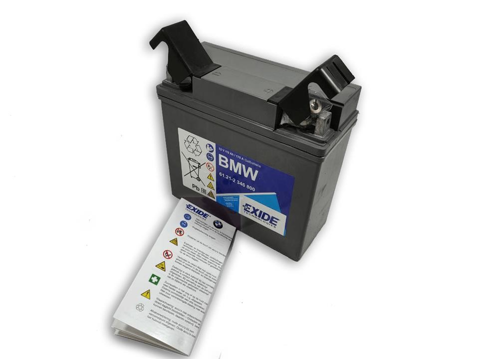 Battery Rechargeable BMW 12V 19Ah 170A R + BMW 61 21 2 346 800