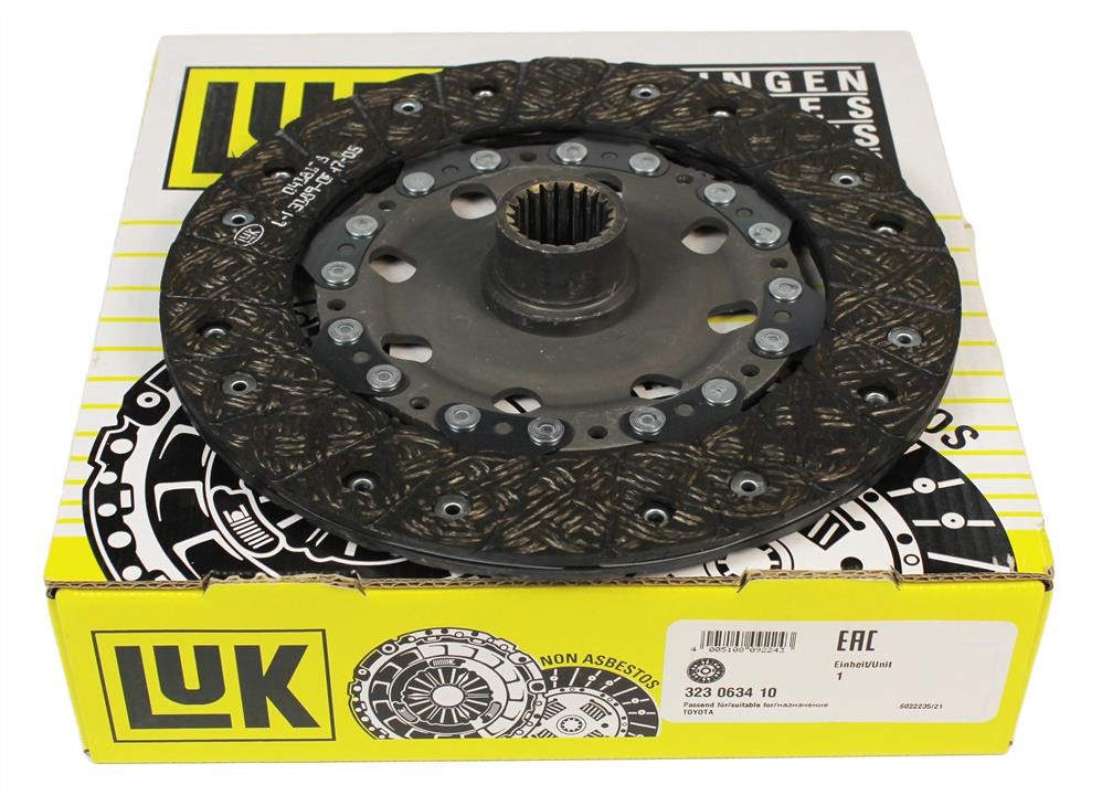 Clutch disc Luk 323 0634 10