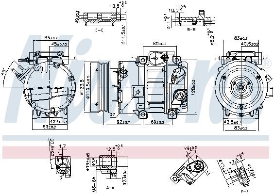 890917 Nissens Compressor, air conditioning