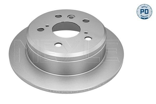 Meyle 30-15 523 0019/PD Rear brake disc, non-ventilated 30155230019PD