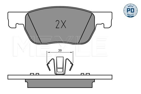 Meyle 025 223 4220/PD Brake Pad Set, disc brake 0252234220PD