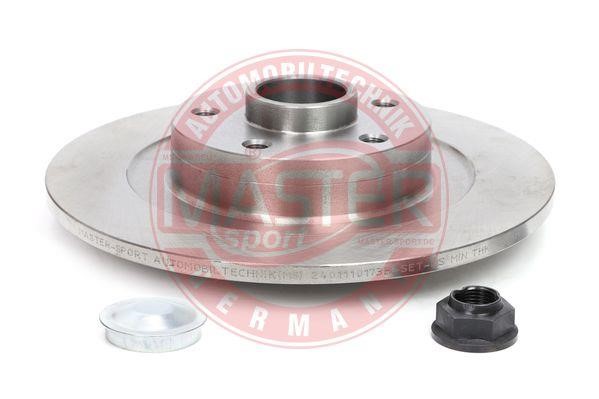 Master-sport 2401110173BPCSMS Rear brake disc, non-ventilated 2401110173BPCSMS