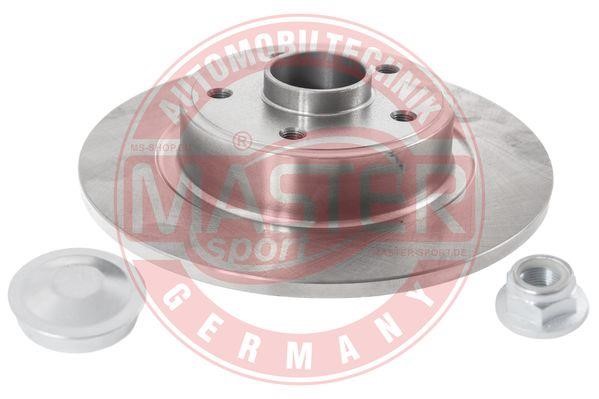 Master-sport 2401100389BPCSMS Rear brake disc, non-ventilated 2401100389BPCSMS