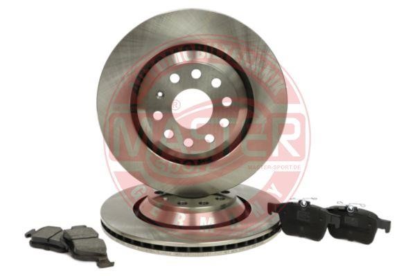 Master-sport 202202190 Rear ventilated brake discs with pads, set 202202190