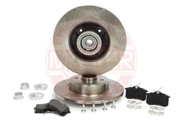 Master-sport 201101660 Brake discs with pads rear non-ventilated, set 201101660