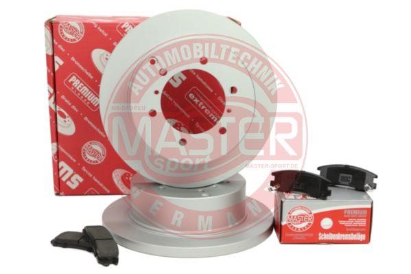 Brake discs with pads rear non-ventilated, set Master-sport 201801300