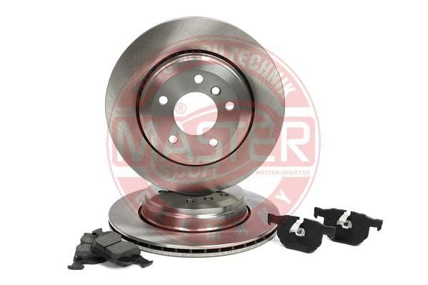 Master-sport 202001830 Rear ventilated brake discs with pads, set 202001830