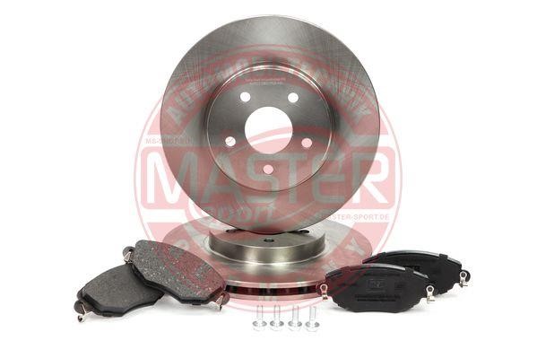 Master-sport 202401610 Front ventilated brake discs with pads, set 202401610