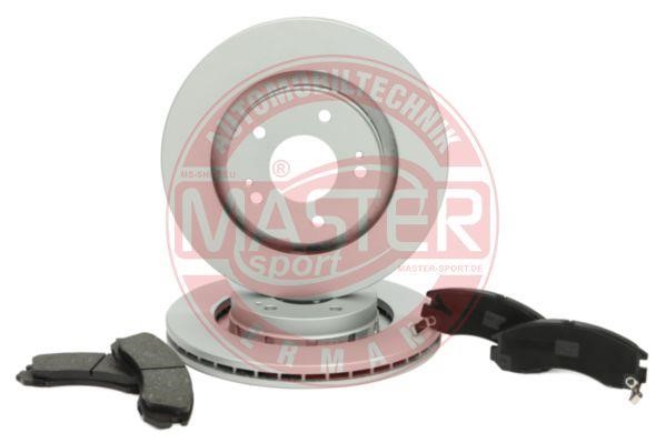 Master-sport 202402150 Front ventilated brake discs with pads, set 202402150
