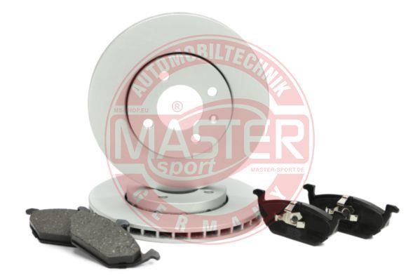 Master-sport 202202810 Front ventilated brake discs with pads, set 202202810