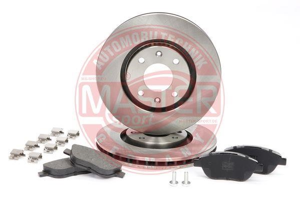 Master-sport 202601200 Front ventilated brake discs with pads, set 202601200