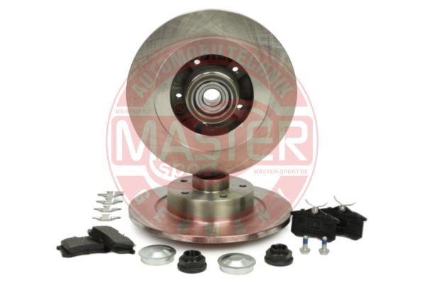 Brake discs with pads rear non-ventilated, set Master-sport 201062010