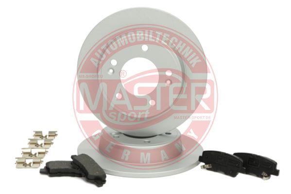 Master-sport 201003790 Brake discs with pads rear non-ventilated, set 201003790