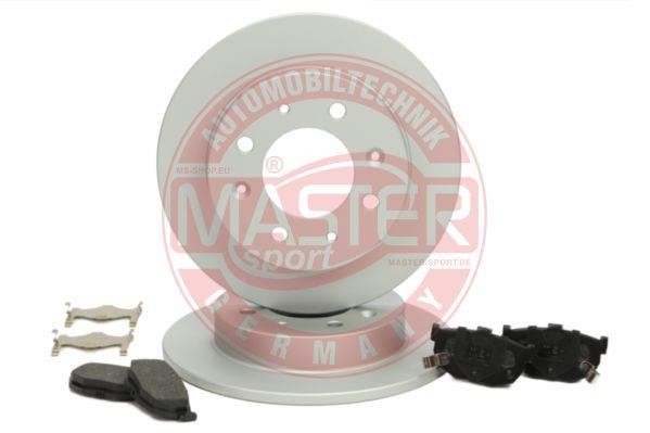 Master-sport 201003340 Brake discs with pads rear non-ventilated, set 201003340