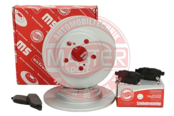 Brake discs with pads rear non-ventilated, set Master-sport 200901700