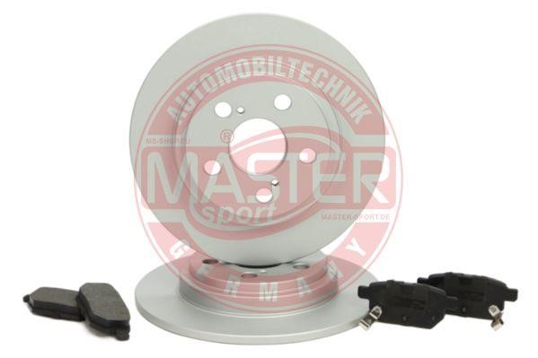 Master-sport 200901700 Brake discs with pads rear non-ventilated, set 200901700