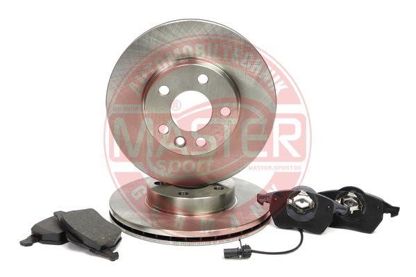 Master-sport 202501140 Front ventilated brake discs with pads, set 202501140