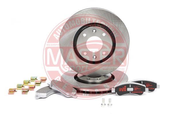 Master-sport 202601201 Front ventilated brake discs with pads, set 202601201