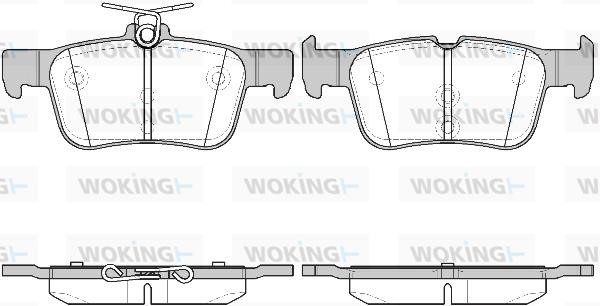 Woking P14513.42 Rear disc brake pads, set P1451342