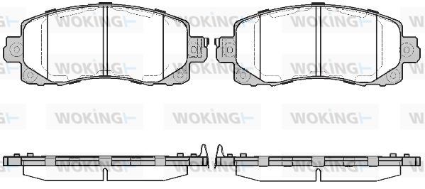 Woking P16413.04 Front disc brake pads, set P1641304
