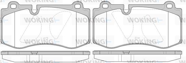 Woking P13023.10 Brake Pad Set, disc brake P1302310
