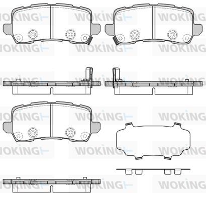 Woking P14653.05 Front disc brake pads, set P1465305