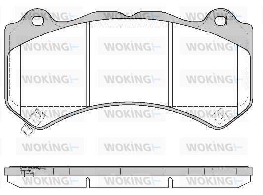 Woking P12763.04 Brake Pad Set, disc brake P1276304