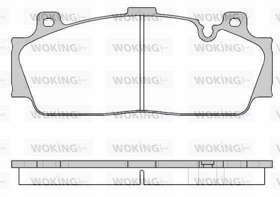 Woking P14433.10 Front disc brake pads, set P1443310