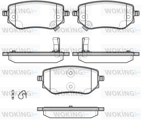 Woking P19023.02 Rear disc brake pads, set P1902302