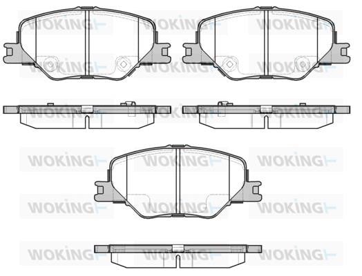 Woking P16953.02 Brake Pad Set, disc brake P1695302