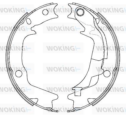 Woking Z4244.01 Parking brake shoes Z424401