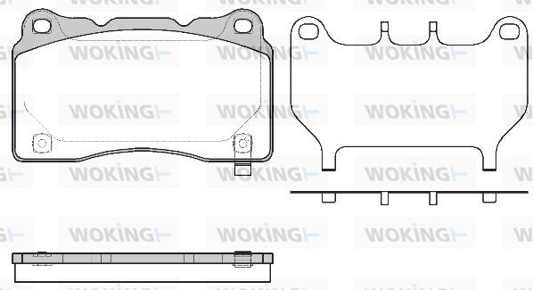 Woking P7663.64 Brake Pad Set, disc brake P766364
