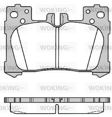 Woking P16913.00 Rear disc brake pads, set P1691300