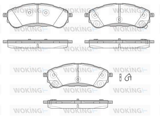 Woking P16503.12 Brake Pad Set, disc brake P1650312