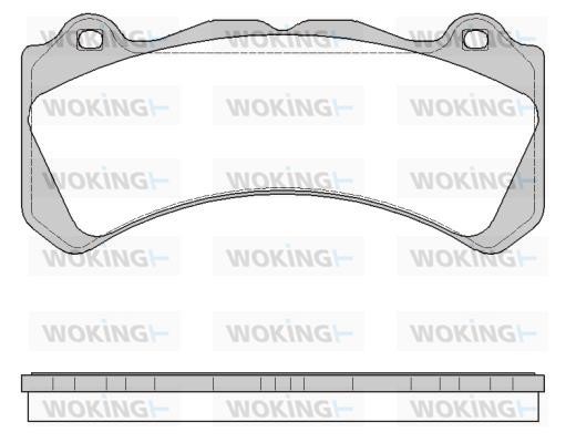 Woking P14023.10 Brake Pad Set, disc brake P1402310