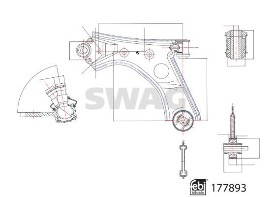 SWAG 33 10 4356 Track Control Arm 33104356