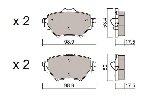 Aisin BPPE-2013 Brake Pad Set, disc brake BPPE2013