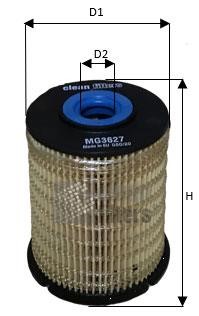 Clean filters MG3627 Fuel filter MG3627