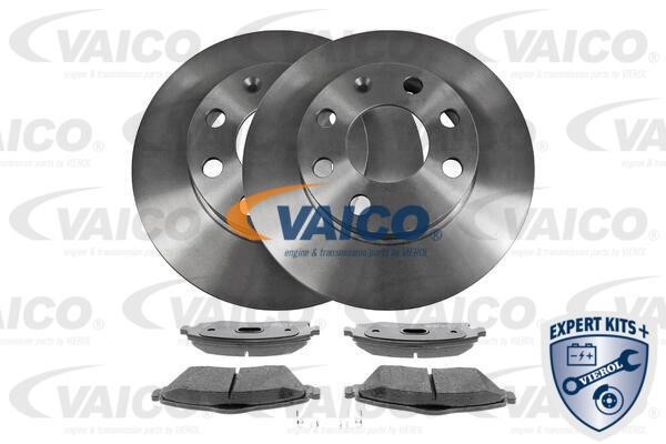 Vaico V40-1681 Brake discs with pads front non-ventilated, set V401681