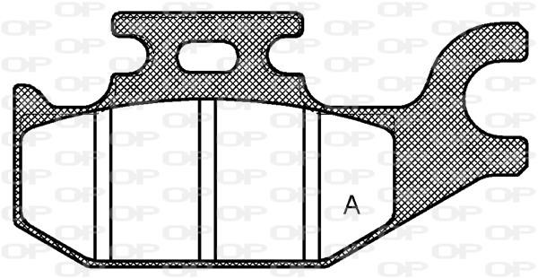 Open parts BPA151900 Brake Pad Set, disc brake BPA151900