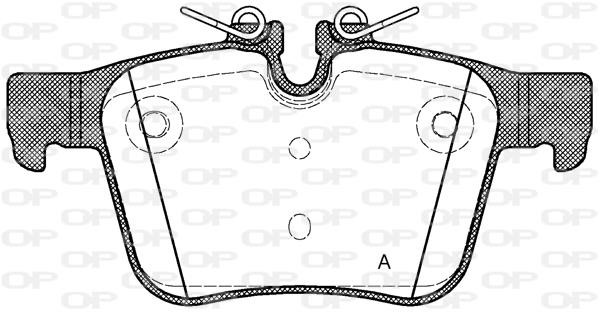 Open parts BPA151640 Brake Pad Set, disc brake BPA151640