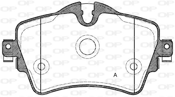 Open parts BPA159908 Brake Pad Set, disc brake BPA159908