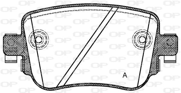 Open parts BPA154908 Brake Pad Set, disc brake BPA154908