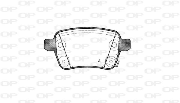 Open parts BPA145022 Brake Pad Set, disc brake BPA145022