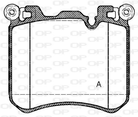 Open parts BPA141300 Brake Pad Set, disc brake BPA141300