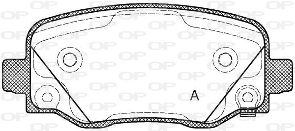 Open parts BPA157802 Brake Pad Set, disc brake BPA157802