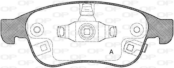 Open parts BPA1248.12 Brake Pad Set, disc brake BPA124812